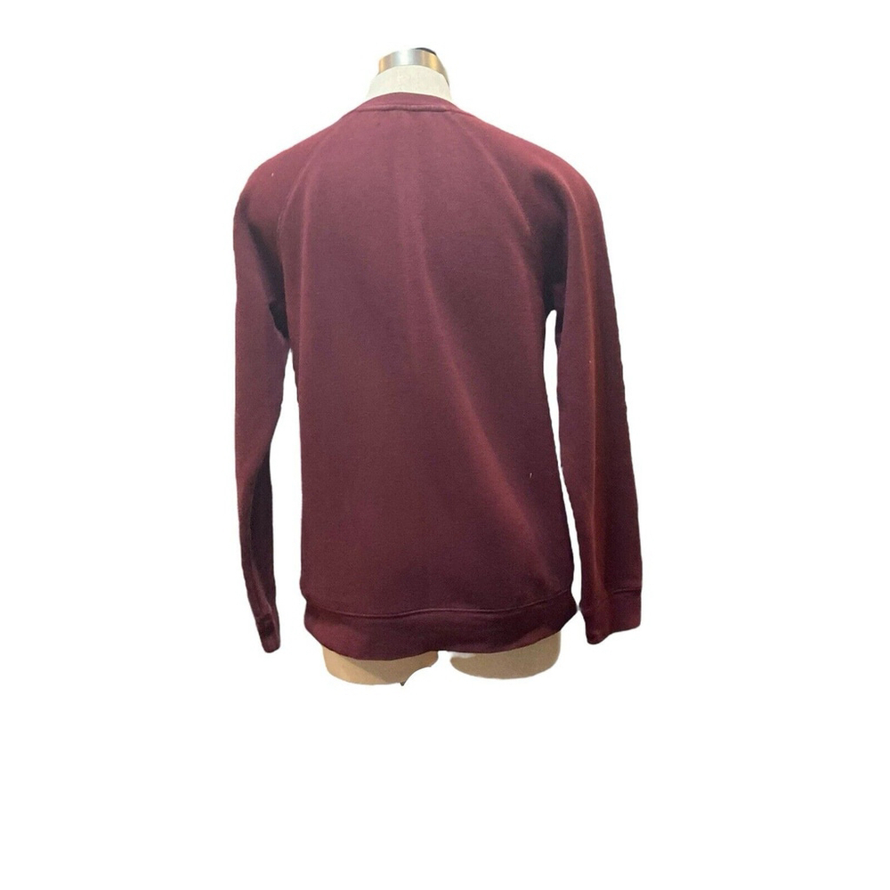 Brunette The Label Sweatshirt BLONDE Burgundy Crew Neck Sz. S/M - Picture 3 of 7
